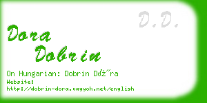 dora dobrin business card